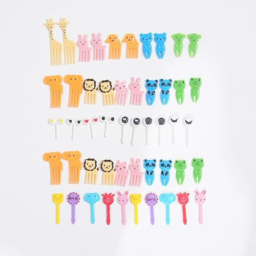 50 pezzi forchette da frutta per bambini, forchette da dito per bambini, riutilizzabili, mini forchette da cibo per feste dessert frutta pranzo