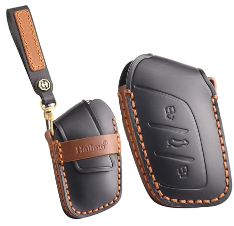ontto läder bilnyckel fodral nyckelväska skyddande nyckelring passar MG ZS EV MG4 MG6 EZS HS EHS Marvel X Marvel R för Roewe I5 I6 RX3 ERX5 3 knappar tillbehör