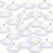 20 Stück Schwimmkerzen Weiss Unparfümiert für Hochzeit, Pool, Valentinstag, Weihnachten Deko - Floating Candles (Weiß)