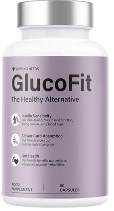 Gluco Fit Food Supplement - The Healthy Alternative - Natural Ingredients - 60 Capsules 1 Month Supply SUPPSKO NEEDS