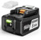 Quantrex 14.4V 5.0Ah Li-ion Batteria di ricambio per Makita 14.4V batteria BL1430 BL1440 BL1450 BL1415 BL1415N con indicatore LED con coperchio della batteria