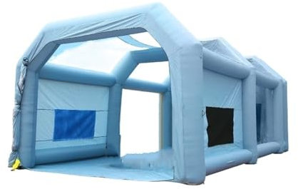 Garagetält Uppblåsbar målarbås med blåsare Uppblåsbar spraybås Kraftfull spraybåsBilfärgstält Carport(10x6x4m 67.6kg)