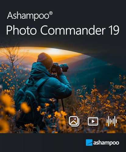 Ashampoo Photo Commander 19 – Bildbearbeitungsprogramm, Fotos verwalten, bearbeiten, organisieren & präsentieren | 1 Gerät | 1 Benutzer | PC Aktivierungscode per Product Key Card
