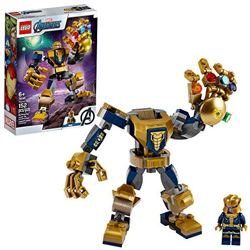 LEGO Marvel Avengers Thanos Mech 76141 Cool Action Building Toy for Kids with Mech Figure Thanos Minifigure, New 2020 (152 Pieces)