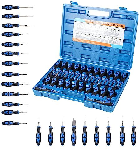 Dhouse 23-TG Terminal Removal Tool Kit Stecker Entriegelung Auspinnen Auspin Entriegeln KFZ Lösen Werkzeug Terminal Steckverbindung Demontage Pin Extractor Tool Entriegelungswerkzeug