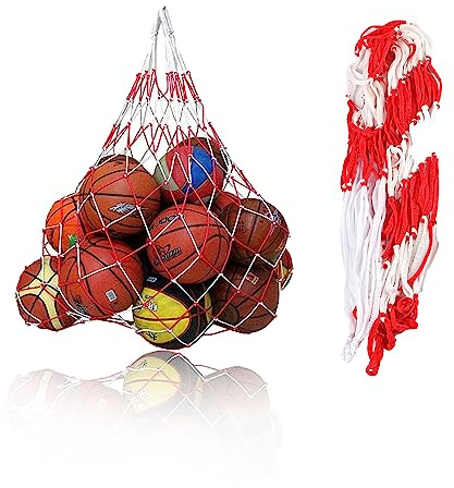 Quixotical Ballnetz für 10–15 Bälle, Ballsack für Fußball, Basketball und Volleyball, Strapazierfähiges Sportnetz zur Aufbewahrung von Bällen