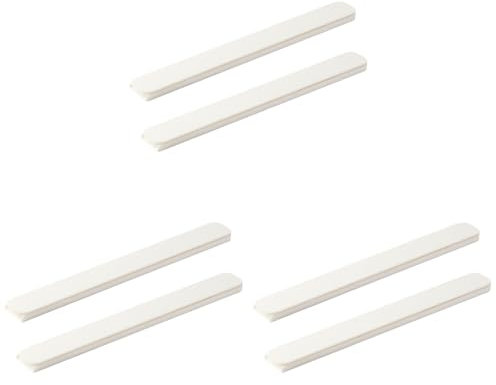 DOITOOL 3 Sätze Aufbewahrungsbox Schiene Selbstklebende Gleitschienen Schubladenführungen Zum Schließen Seitliche Montage Mit Vollauszug Schminktisch Teleskopisch Weiß Die Hüften