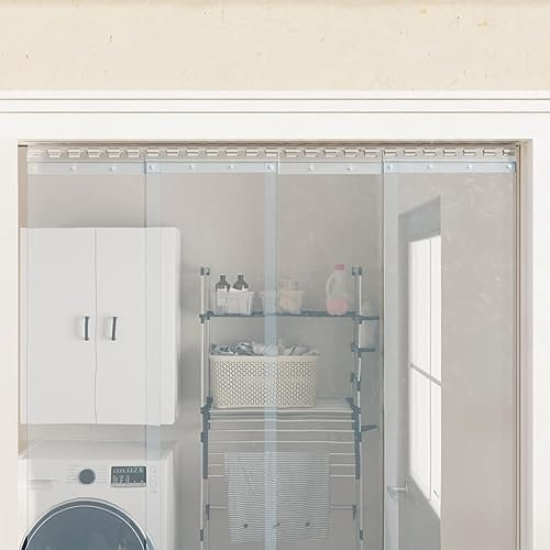 GuyAna Klemmleisten 4 STK. Silbern 28 cm Edelstahl Stallvorhang Pferd Lamellenvorhang Drehbare Lamellen