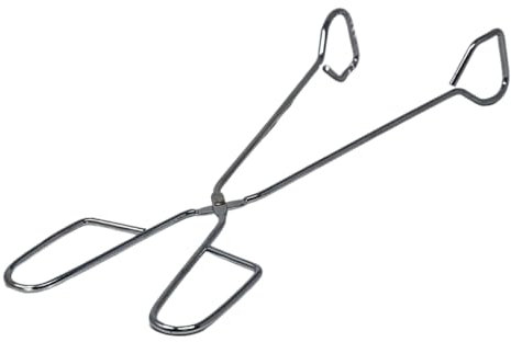 Pinza per barbecue in acciaio inox 31 cm, antiruggine, resistente al calore, ideale per barbecue, cucina e campeggio, professionale per carne, verdure, salsicce, rotazione precisa, accessori