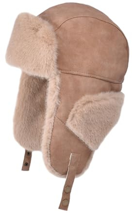 TAGVO Chapeau Trappeur d'hiver, Chapka Russe Décontractée pour Hommes et Femmes, Ushanka Bomber avec Protège-Oreilles, Chapeau Eskimo Doublé en Polaire et Coupe-Vent pour Temps Froid