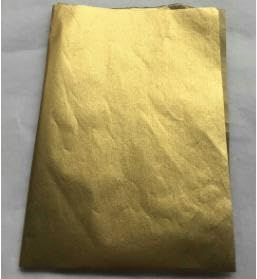 Kesote 60 fogli di carta velina da avvolgere 50 x 70 cm, carta per riempimento di regali o artigianato, oro
