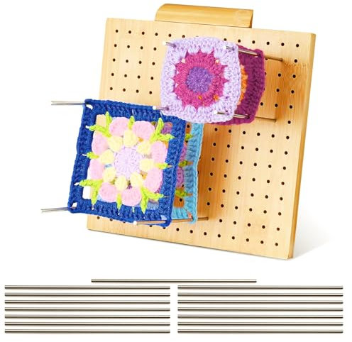 7.9 Inch Blocking Board Häkeln Groß, Handcrafted Wooden Blocking Board Häkeln, Tolles Tool um Kleine Strick oder Häkel Teile zu Spannen, Strick- und Häkelprojekte Wooden Blocking Board