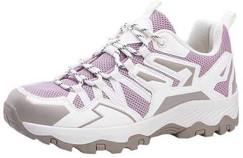 MJGkhiy Herrenschuhe Sneakers Weiß Leichte Fitness Laufschuhe Tennis Basketballschuhe Casual Schuhe Running Trekking Outdoor Turnschuhe Walking Bequeme Arbeitsschuhe, Violetta, 41 EU
