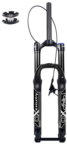 FKXSXAZ 26/27,5/29 tum, MTB-upphängningsgaffel, 15 mm x 100 mm, downhill luftgaffel med rebound-justering för DH MTB