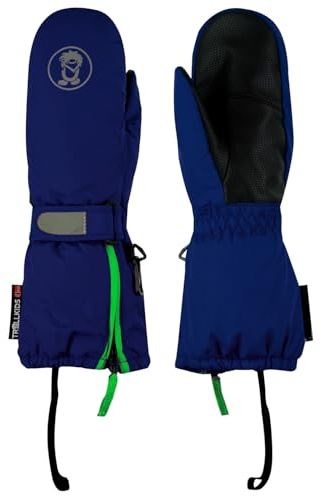 Trollkids Gants imperméables Troll XT pour enfant, Vert fougère / jaune, 5; 9-10 Jahre