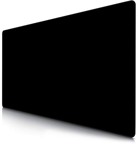 TITANWOLF - Grande Tappetino Mouse da Gioco - XXXL Oversize Mousepad - Dimensione 1200x600 mm - XXL Formato Oversize da scrivania e Tavolo - per Mouse e Tastiera - Nero