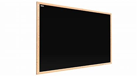 ALLboards Kreidetafel Magnetisch mit Naturholzrahmen 60x40cm, Magnettafel Schwarz, Kreide