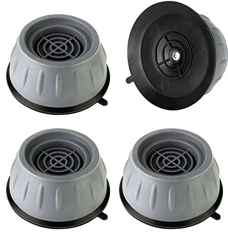 4 Stück Schwingungsdämpfer Waschmaschine Vibrationsdämpfer Fußpolster Stoßdämpfer Universal Anti vibration Gummi Füße Antirutsche Antivibrationsmatte Fußpads für Waschmaschinen Trockner Spülmaschine