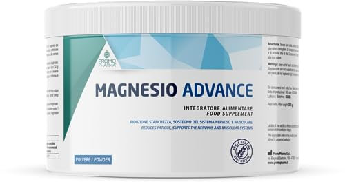 Magnesio Advance – Integratore in Polvere con Magnesio Bisglicinato e Citrato ad Alta Assorbibilità – Per Stanchezza, Affaticamento e Recupero Muscolare – Barattolo da 300 g