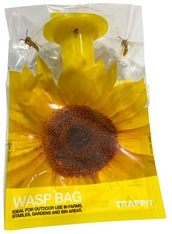 Trappit Disposable Wasp Bag - Asian Hornet Trap Bag - Wasp Bag - Effective Outdoor Garden Shed Trap Asian Hornet Trap