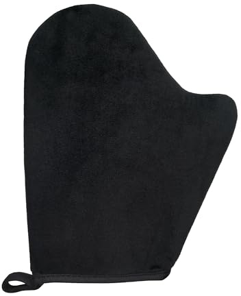 FUNAN Applicateur de gant autobronzant double face avec pouce ultra doux, réutilisable et lavable, bronzage naturel sans traces, mains sans taches