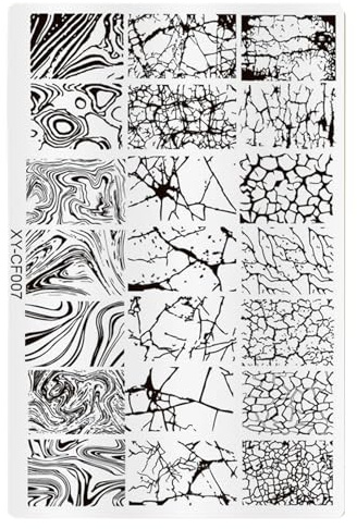 Plaque de stamping tendance pour ongles - Accessoires de décoration pour la maison et le salon professionnel
