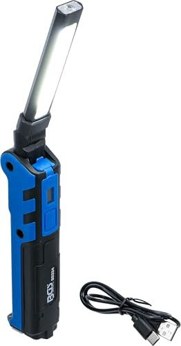 BGS 85334 | Akku-Knicklampe | COB-LED | 5W | mit Haken zum Aufhängen & Magnet am Lampenfuß | Arbeitsleuchte