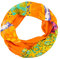 Sunsa Kinder Schlauchschal, Baumwolltuch Loop Schal, Scarf Tücher und Schals als Geschenkideen für Mädchen, Sommer Halstuch mit Blumen Design. Die Perfekt Kid´s Accessories (orange/grün #6)