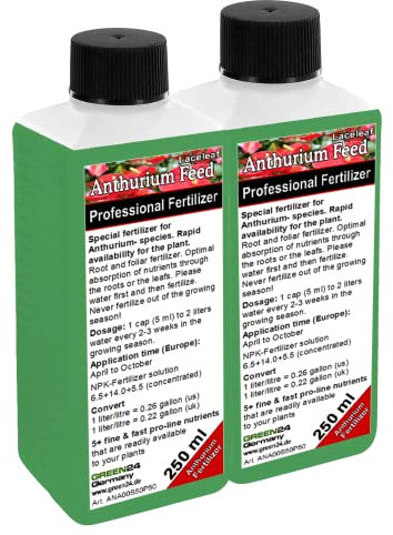 GREEN24 Engrais Anthurium HIGH-TECH Engrais végétal spécial pour fleurs de flamants roses, anthuriums 500ml