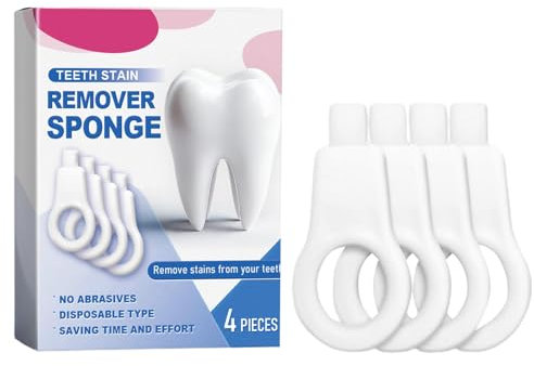 Kit per la pulizia dei denti - Smacchiatore dentale, detergente compatto per denti | Spugna efficace per sbiancare i denti, sicura per rimuovere le macchie, con gel sbiancante, kit per la rimozione de