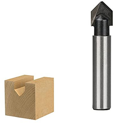 Fresa a candela in metallo duro massiccio, Fresa for legno con gambo da 8 mm, fresa a testa dritta for la pulizia e la rifilatura a filo, tipo 01(Type 01)