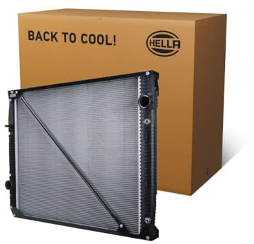 HELLA 8FC 366 221-561 Condenseur, climatisation - Tubes de refroidissement en parallèle - Aluminium - avec joints - avec déshydrateur