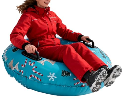 Bouée De Neige Gonflable | Équipement À Motif De Renne De Glisse - Luge À Tube De Neige,pour Famille, Amis, Enthousiastes, Femmes, Sports, Noël, Vacances, Plein Air