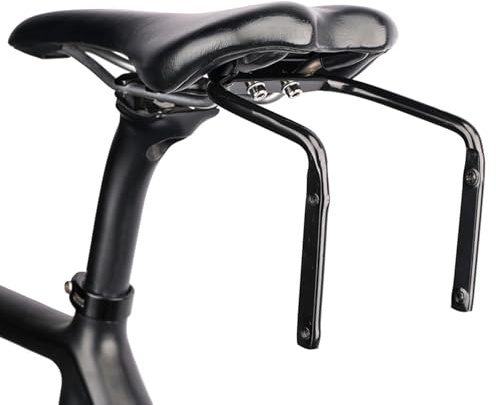 Opatiny Sac de selle de vélo en alliage d'aluminium avec support de bouteille d'eau, stabilisateur arrière anti-secousses pour vélo