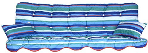 Polsterauflage Gartenstuhlauflage Modell 720 Streifen (180x50 cm Hollywoodschaukelauflage)