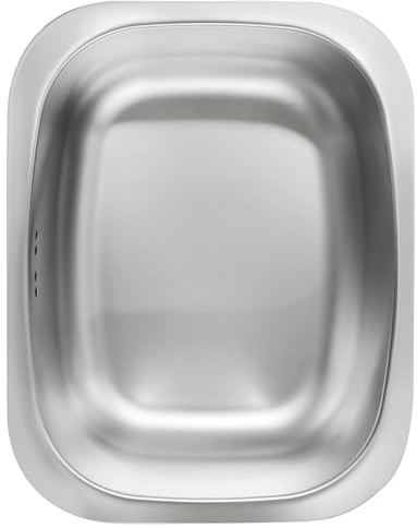 WANANG Stainless Steel Dishpan 9.9L/ Large Washing-up Bowl 9.9L, Multipurpose Kitchen Sink Bowl, Dish Tub, Vegetable Washing Basin (15.35L x 11.8W x 4.72H inches)