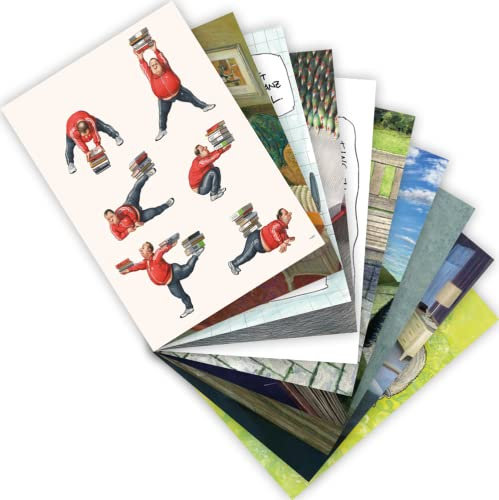 Inkognito 10er Set Postarten A6 | Postkarten-Mix | Thema: Bücherwelt Nr. 2 | Karten mit Witz und Charme