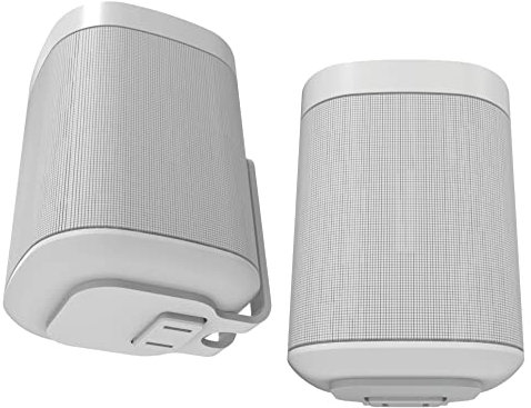 ONE, ONE Gen 2, ONE SL & Play:1 Wandhalterung, Doppelpack, weiß, kompatibel mit Sonos ONE, ONE Gen 2, ONE SL & PLAY1 Lautsprecher
