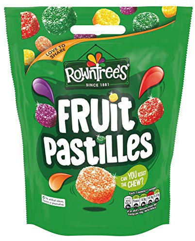 Pochette de Pastilles aux Fruits Rowntree - 120 g - Lot de 8
