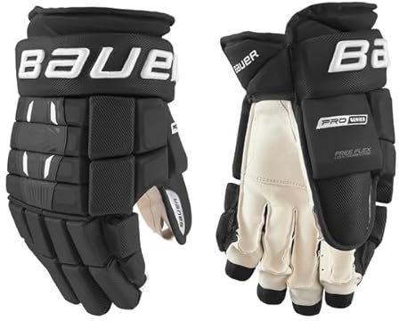 Bauer S21 PRO Series Intermediate BLACK12 - Guanti da hockey su ghiaccio