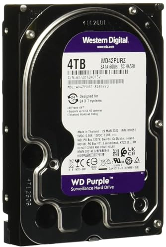 Western DIGITAL HDD 4TB|256 MB|WD42PURZ
