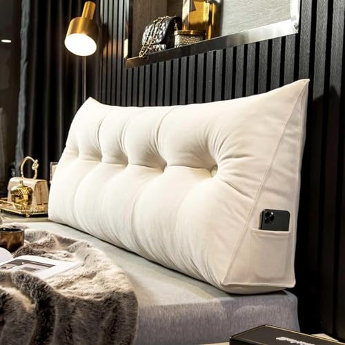 YSZBD Cojin Lectura Respaldo De Cama Almohada Triangularcojines Grandes Cojin Respaldo Sofa Cojines Grandes Camarespaldo Cabecero Desmontablefunda Lavable,#8-60x50x20cm