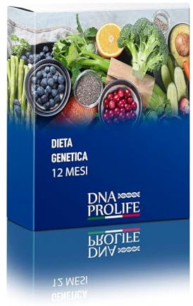 DIENNEA Prolife - Programme alimentaire 12 mois - Comprend des tests d'intolérance au gluten et au lactose - Améliorez votre bien-être grâce à un programme sur mesure - Made in Italy