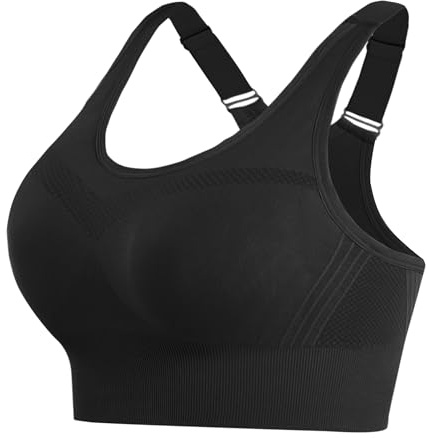 Litherday Brassiere Sport Femme sans Armature Soutiens-Gorge de Sport Femme Brassiere avec Coussinets Amovibles pour Yoga Course Fitness