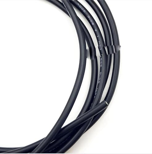 Cable de alambre revestido de 10M 28 26 24 22 20 18 16 AWG Cable de señal de cobre 2 3 4 5 6 7 8 10 Core Cable de audio electrónico suave UL2464(Black 30AWG,7Cores)