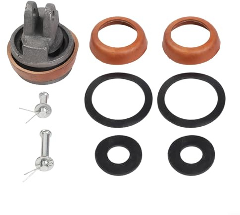 Juego de anillos de repuesto y sellado para bomba de mano tipo 75 hierro fundido cuero vacuno juntas de goma kit de pernos compatible con fuente de jardín sistemas de agua mantenimiento cuero tratado