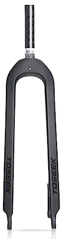 splumzer 1-1/8 26/27,5/29 3K T800 MTB-Gabel mit Fester Vollcarbon-Scheibenbremse 28,6 mm Threadless Straight Tube Superleichte Mountainbike-Vorderradgabel (29 Zoll)