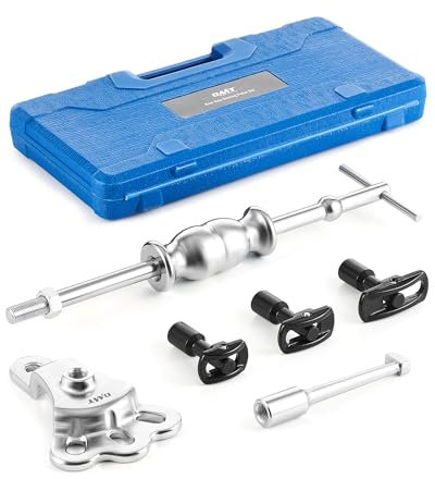 Orion Motor Tech Radnabenabzieher Radlager Abzieher, Radlagerwerkzeug mit Gleithammer 4 Loch 3 Adapter, Innendurchmesser von 1 bis 2-7/8 für Auto Radnaben, Achsen, Öldichtungen, Buchsen