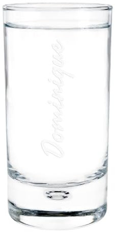 Ocadeau Verre à Shooter personnalisé gravé – Petit Verre à digestif Transparent Personnalisable avec Un Texte