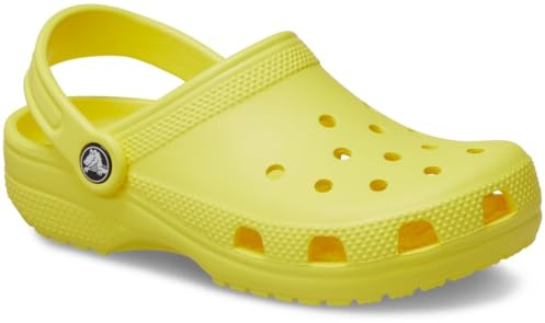 Crocs Classic Clog K Zuecos Unisex niños, Cyber Yellow, 34/35 EU